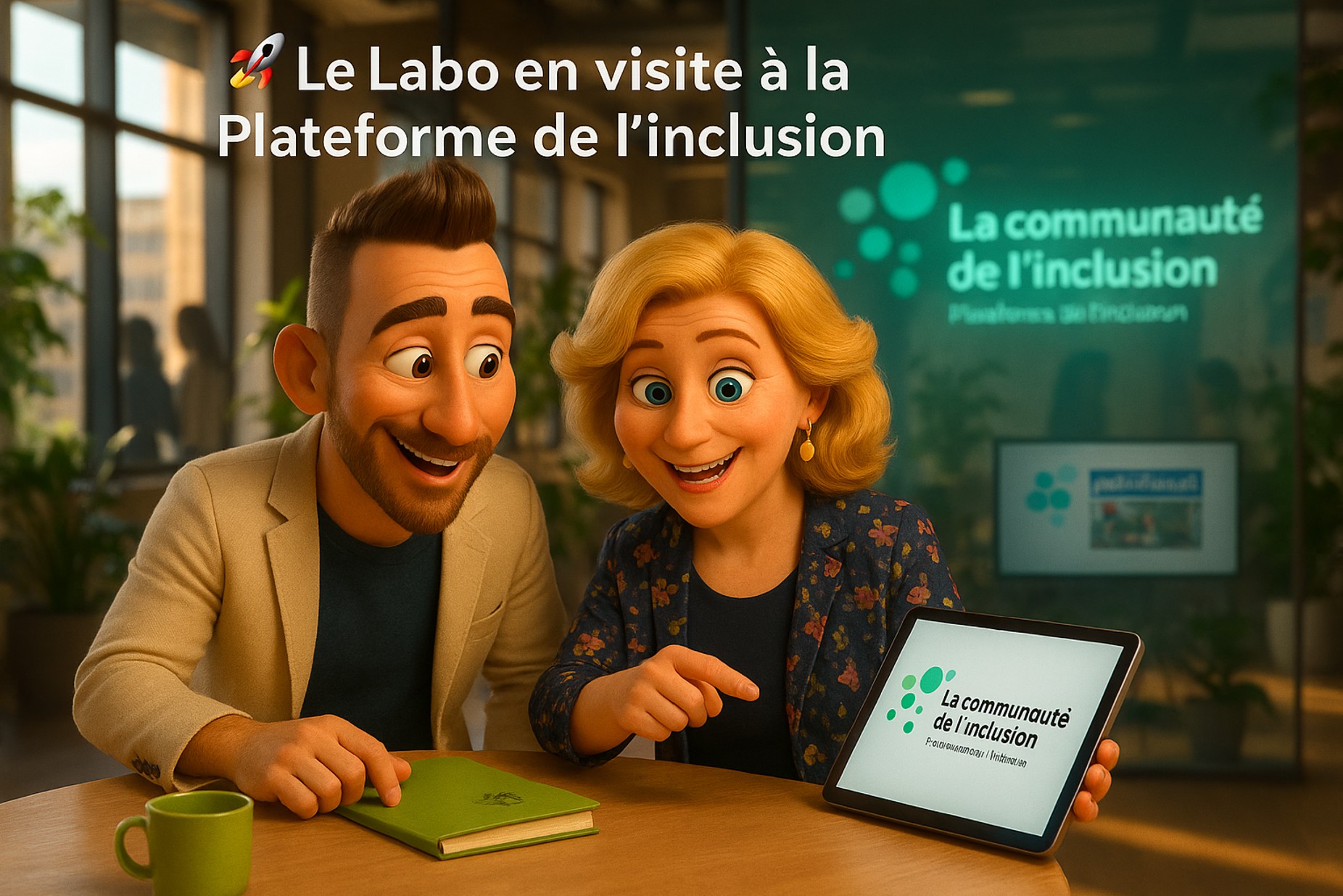 🚀 Le Labo en visite à la Plateforme de l’Inclusion