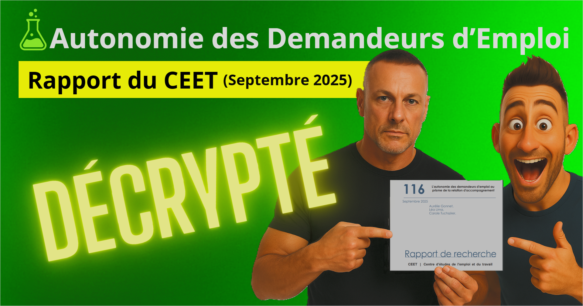 Autonomie des demandeurs d’emploi : ce que le rapport de recherche (N°116, Septembre 2025) du CEET dit vraiment 💡